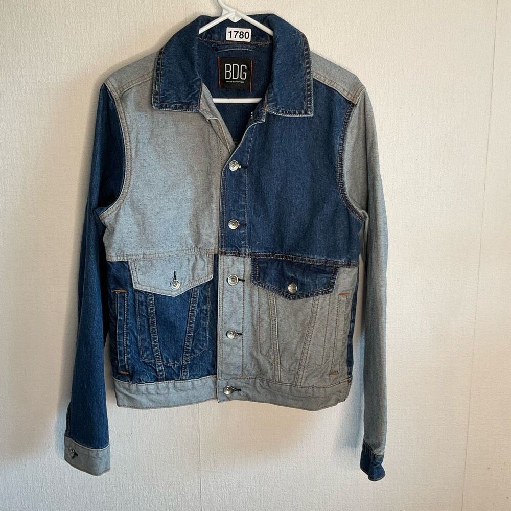 Urban Outfitters BDG Loose Patchwork Denim Trucker Jacket Men Size S